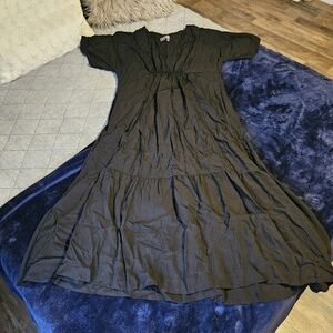 Anthropologie Black Maxi Dress